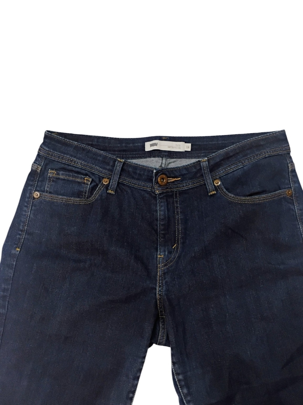 Levi's 529™ Curvy Skinny Leg Jeans in Dark Indigo SZ 14 - Picture 3 of 7